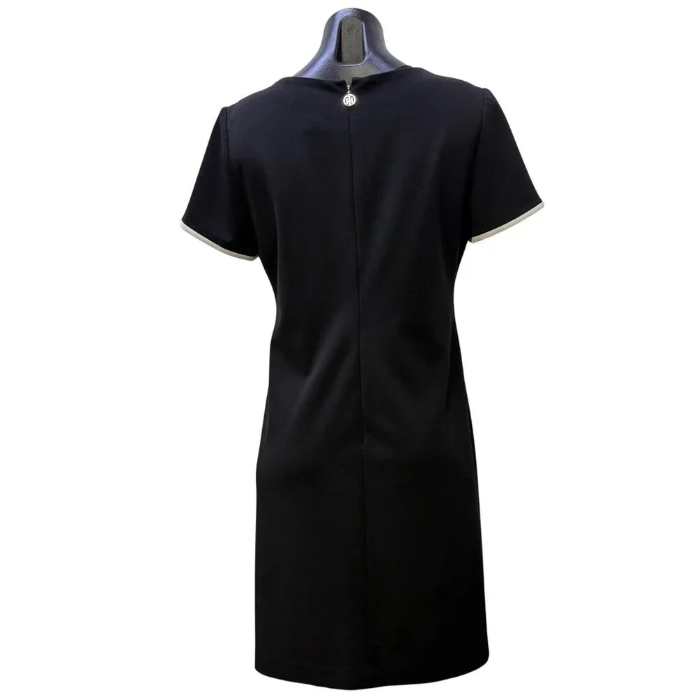 Tommy Hilfiger Black & White Knit Dress L - Picture 2 of 9